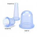 Silicone Facial and Massage Cups, Elongated