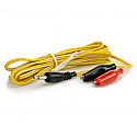 Alligator Clip Wires, 3.5mm - Yellow