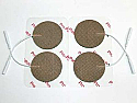 2" Round Electrodes, Tan Cloth