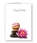 Birthday Cupcake Card - 50 Count